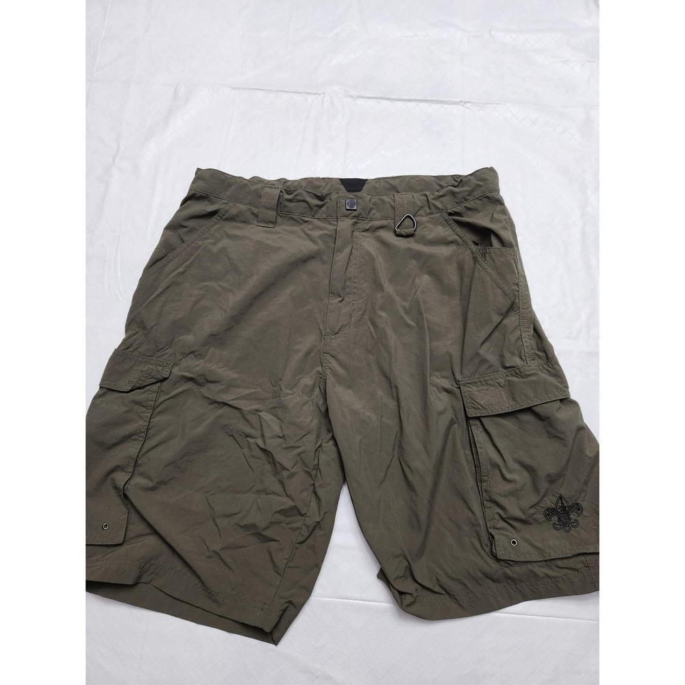 Boy Scouts Of America Centennial Uniform Shorts Mens Medium Green Cargo Outdoor